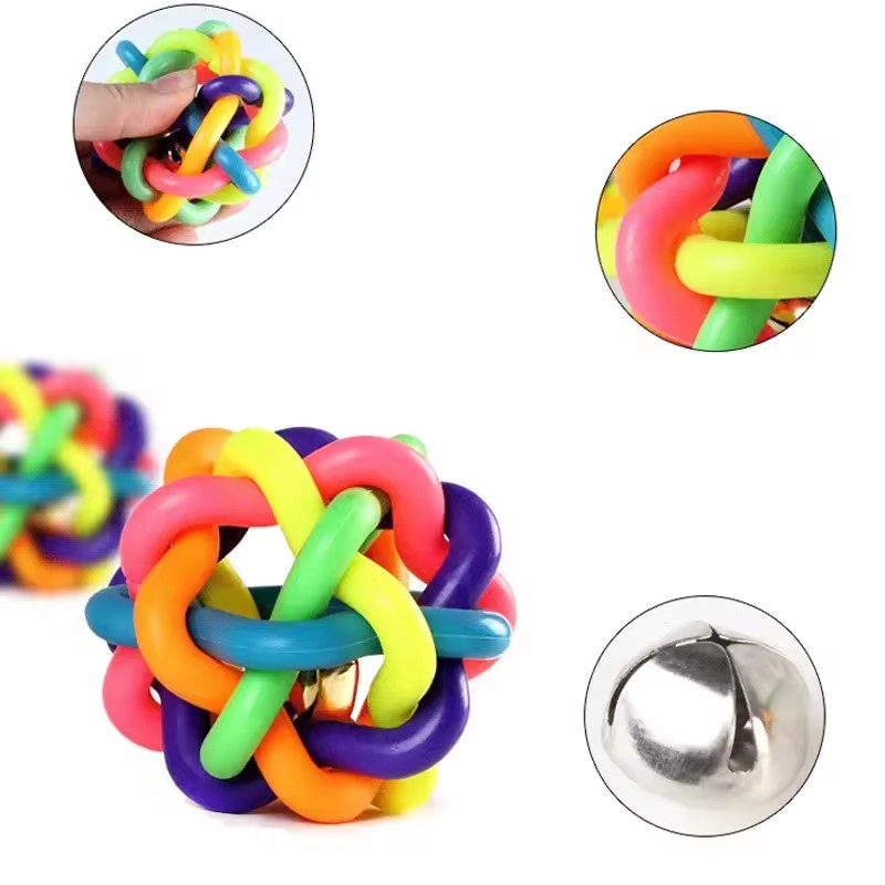 Brinquedo Colorido de Borracha - Pet Dental Chew Toy avaliação e preço