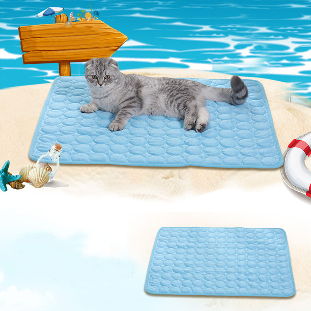 Tapetes de Gelo para Animais d - Dog Cooling Mat avaliação e preço