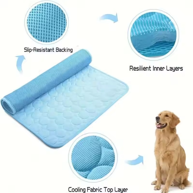 Tapete Refrescante de Seda Gel - Dog Cooling Mat avaliação e preço